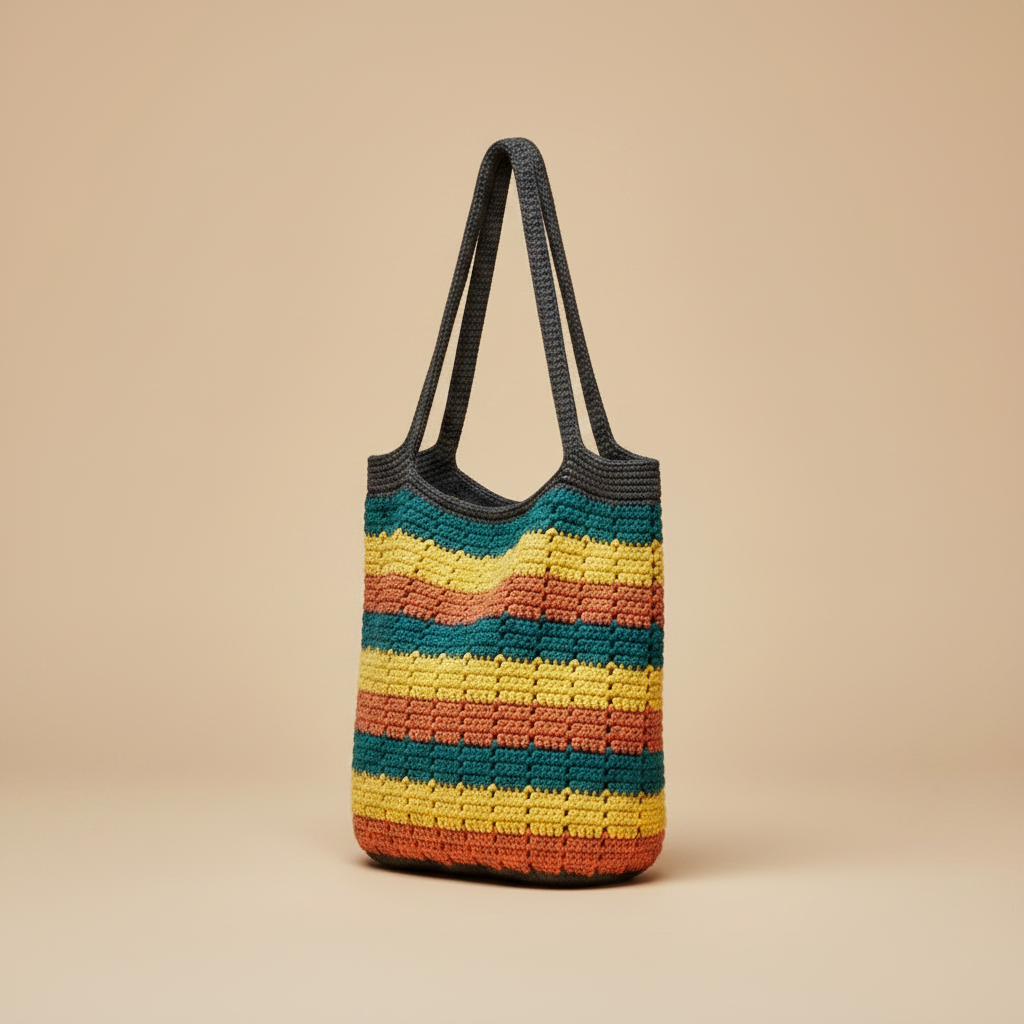 Crochet Bag — Slightly Left, Beige