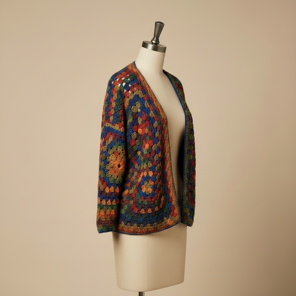 Crochet Cardigan Mannequin Left View