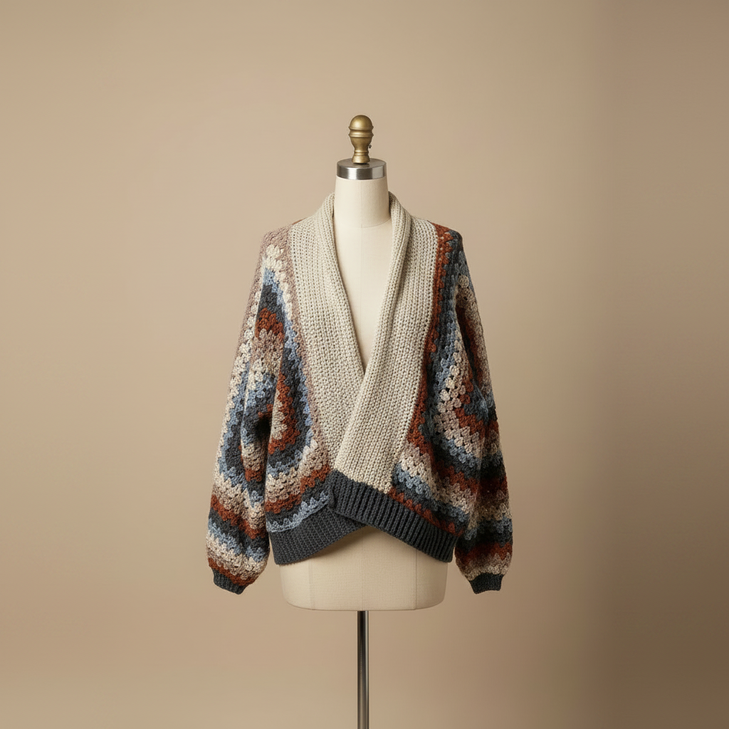 Crochet Cardigan Professional Photoshoot 1:1