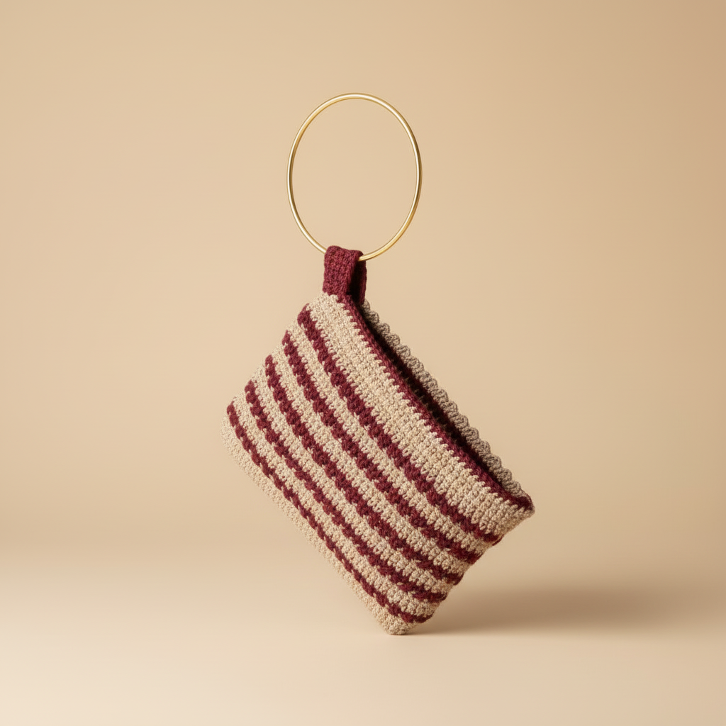 Crochet Clutch – 3/4 Turn Photoshoot