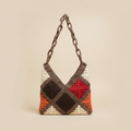 Crochet Granny Square Bag – Beige Background