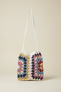 Crochet Granny Square Tote Bag - Professional Photoshoot