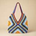Crochet Granny Square Tote Bag