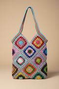 Crochet Granny Square Tote Bag