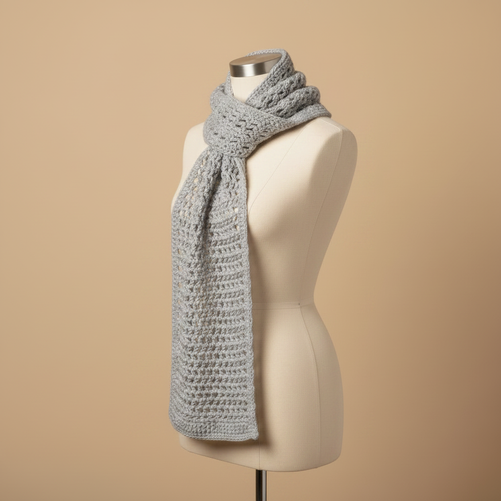 Crochet Scarf - Mannequin Turned Left