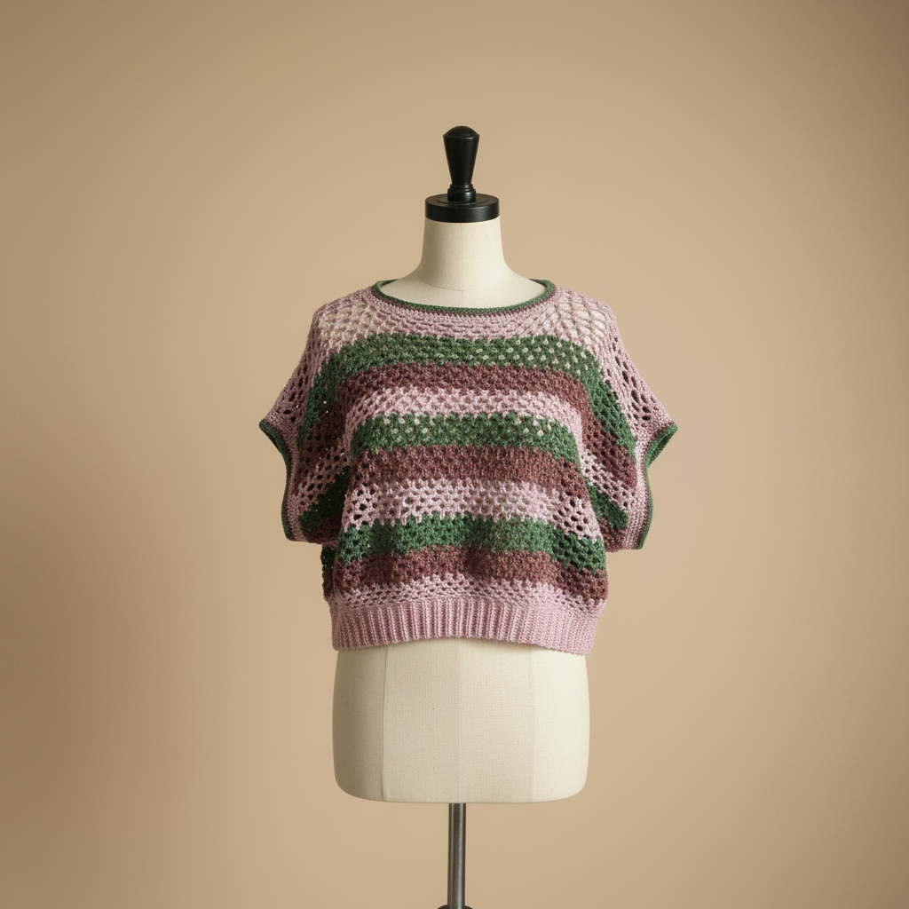 Crochet sweater front view 1:1