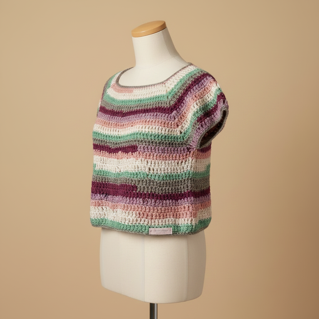 Crochet Top Mannequin Left Turn