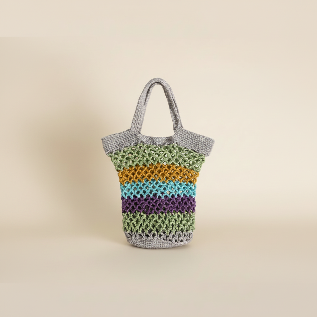 Crochet Tote Bag – 1:1 Square