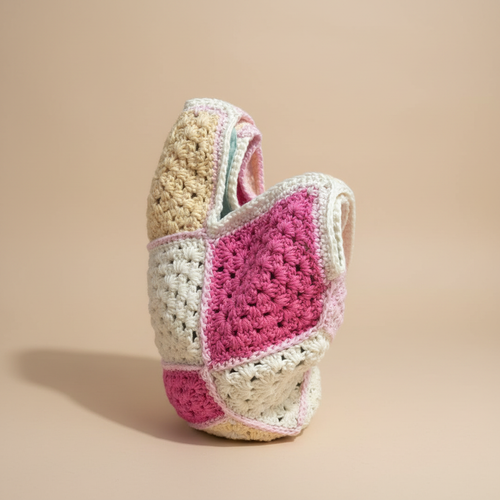 Crochet Tote Bag – Beige Background Swap