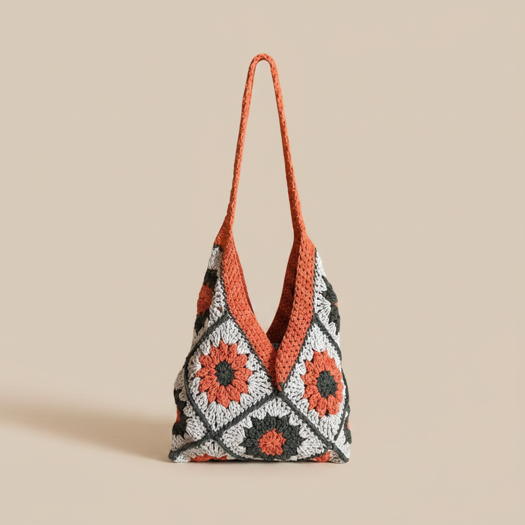 Crochet Tote Bag — Beige Studio