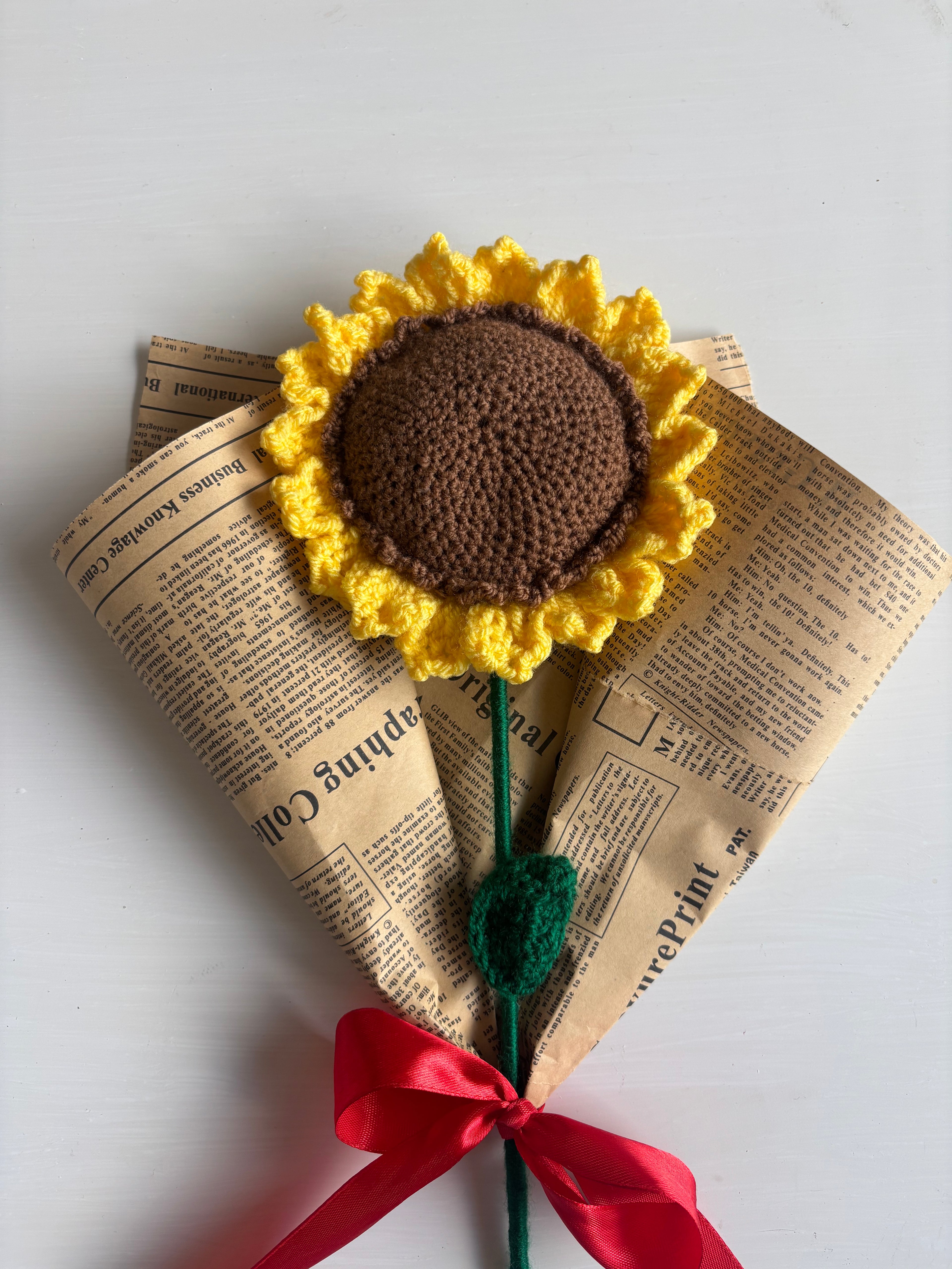 flor de girasol en crochet – flor eterna hecha a mano