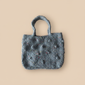Grey Crochet Bag Straightened on Beige