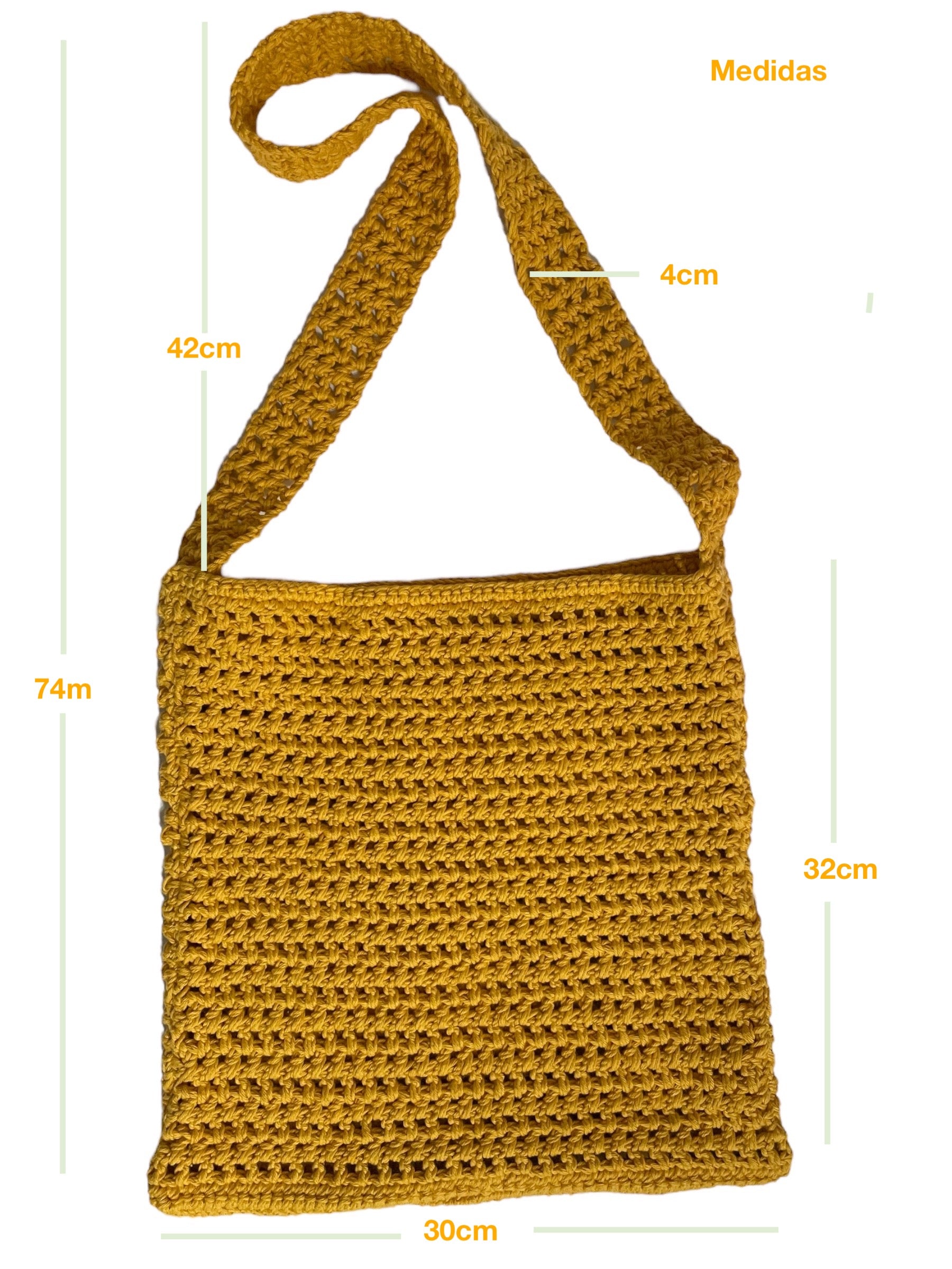 BOLSO TEJIDO A CROCHET  PUNTO CALADO ESTILO BANDOLERA