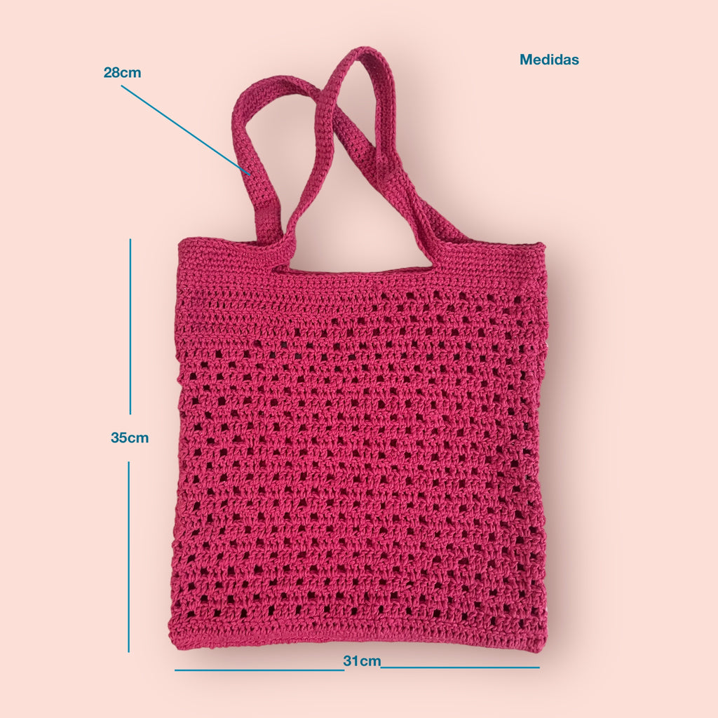 BOLSO TEJIDO A CROCHET CALADO