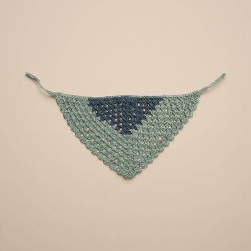Pañuelo Verde Flat Lay Beige