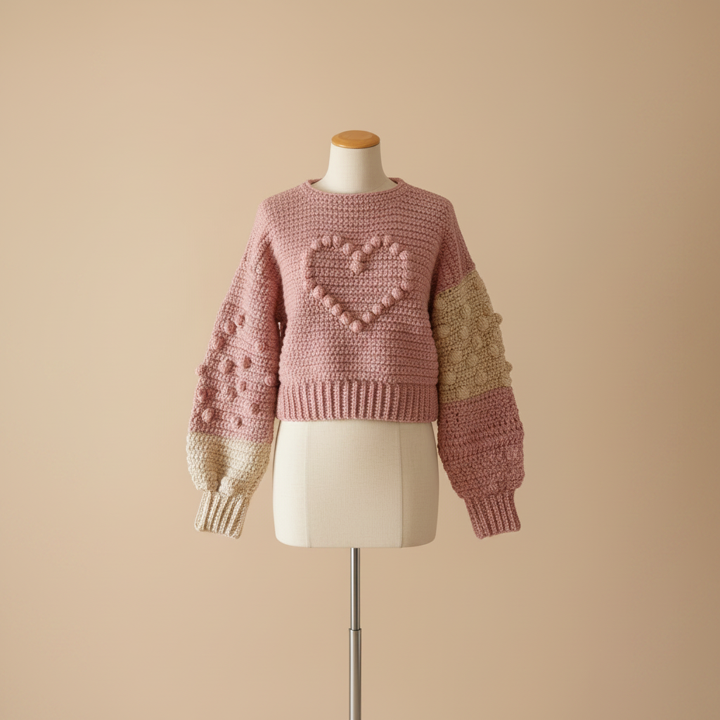 Pink crochet sweater 1024x1024