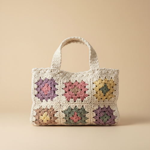 Professional Crochet Bag Studio Shot