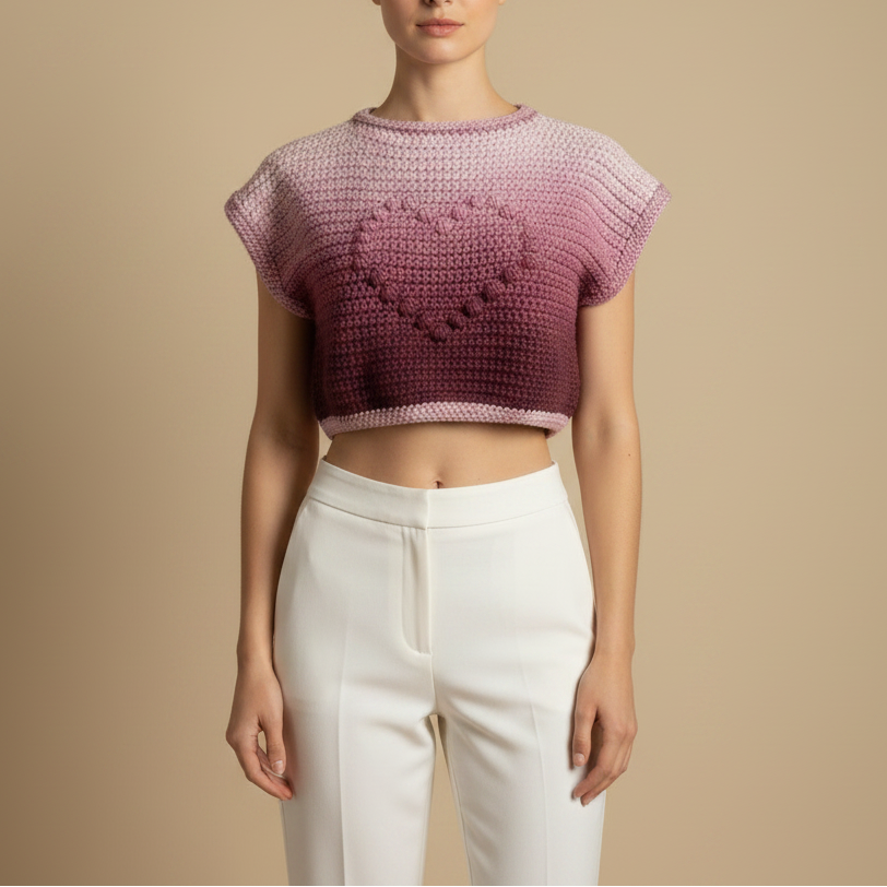 Professional crochet top photoshoot 1:1