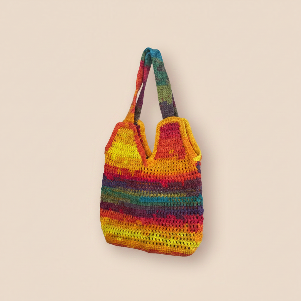 Rainbow Crochet Bag — Slightly Left