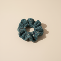 Teal Crochet Scrunchie — Professional Studio Shot