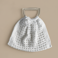 White Crochet Purse – Professional Product Photo